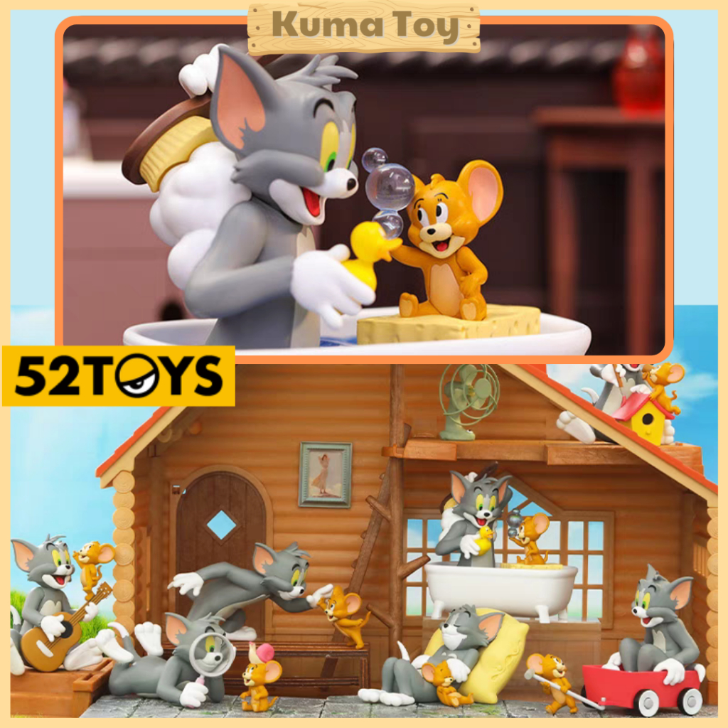 [Chính hãng Blindbox] Mô hình Tom &amp; Jerry series Good Friends 52Toys - Hộp mù bất ngờ ngẫu nhiên cao cấp
