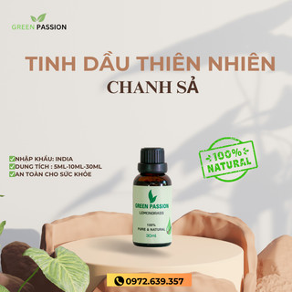 Tinh dầu chanh sả cao cấp greenpassion