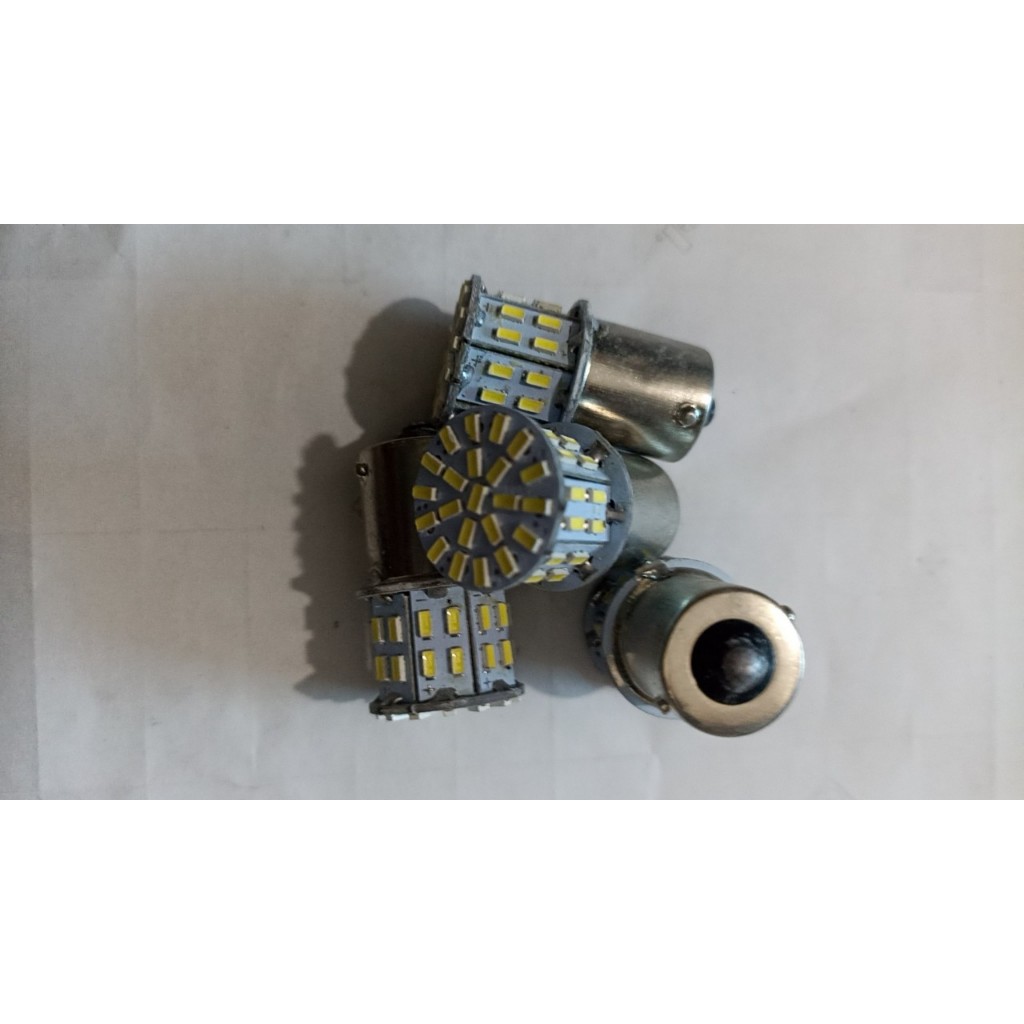 BÓNG ĐÈN XI NHAN - PHANH - LÙI CHÂN 1156 ( 1 CHÂN CẮM ) , 50 MẮT SÁNG _ MÀU TRẮNG