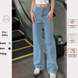 ( Ảnh thật ) Quần JEAN TRƠN unisex Ống suông Spring Jeantron240/P3/K2