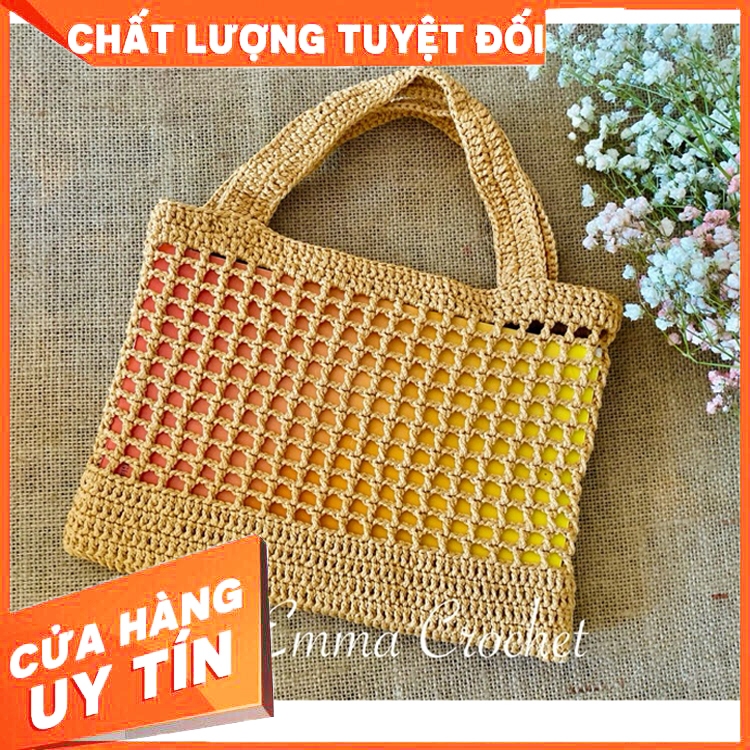 Túi Len Đan Tay Đựng Sách, Điện Thoại