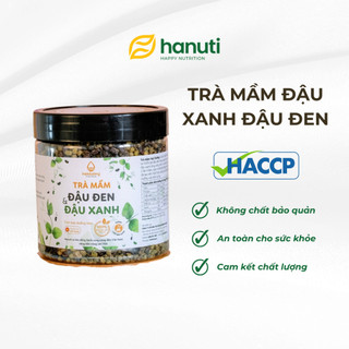 Trà mầm đậu đen đậu xanh Hanuti - 100% đậu đen lòng xanh, đậu xanh lòng vàng đạt chứng nhận hữu cơ quốc tế - 300gr/500gr