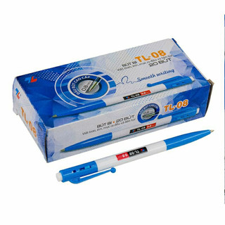 Bút bi bấm thiên long tl-08, mực , nét bút 0.8mm