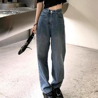 Quần Jean Ống Suông Nữ Lưng Cao Tiqi Jeans