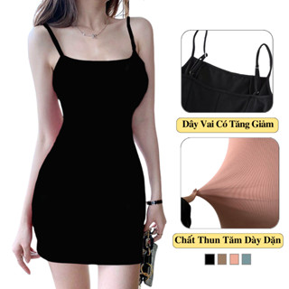  Váy Body Ngắn Hai Dây MADELA Liền Thân Gợi Cảm Đầm Body 2 Dây Ngắn Ôm Body Quyến Rũ 