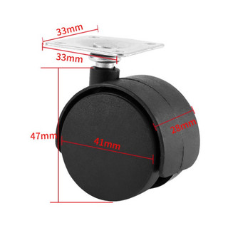 Bánh xe chịu lực có không khóa - bánh xe lăn đế bắt vít không khóa hãm-40mm