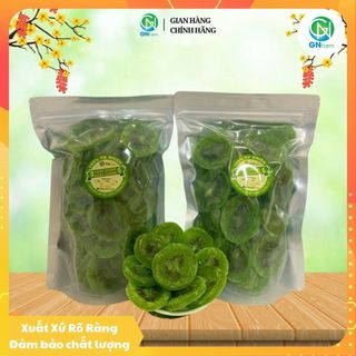 Mứt Kiwi Xanh Sấy Dẻo Mứt Kiwi Đà Lạt Ngon Dai Chua Ngọt Chuẩn Vị Tự Nhiên - 1Kg