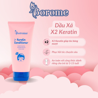 Dầu xả Keratin Borome chiết xuất thiên nhiên, giảm tình trạng gãy rụng cho tóc dung tích 180ml