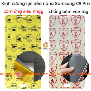 Dán màn hình cường lực Samsung C9 PRO nano dẻo siêu bền siêu đẹp