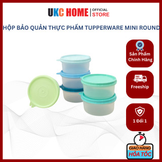 Hộp bảo quản thực phẩm Tupperware Mini Round - Bảo hành trọn đời - Nhựa nguyên sinh PP số 5