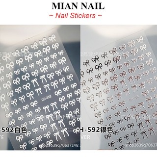 Nail Sticker MIAN_Stick dán móng các mẫu nơ sticker nơ