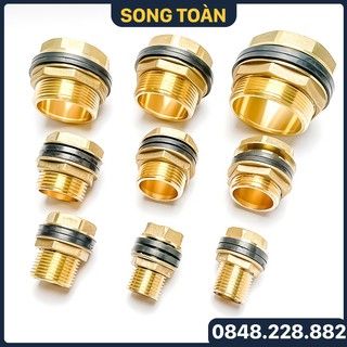 Ép phi bồn, khớp nối bồn nước đồng thau phi 21 27 34