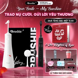 Máy tăm nước 360 độ Flossie và bàn chải điện cầm tay Brushie - Combo chăm sóc răng miệng