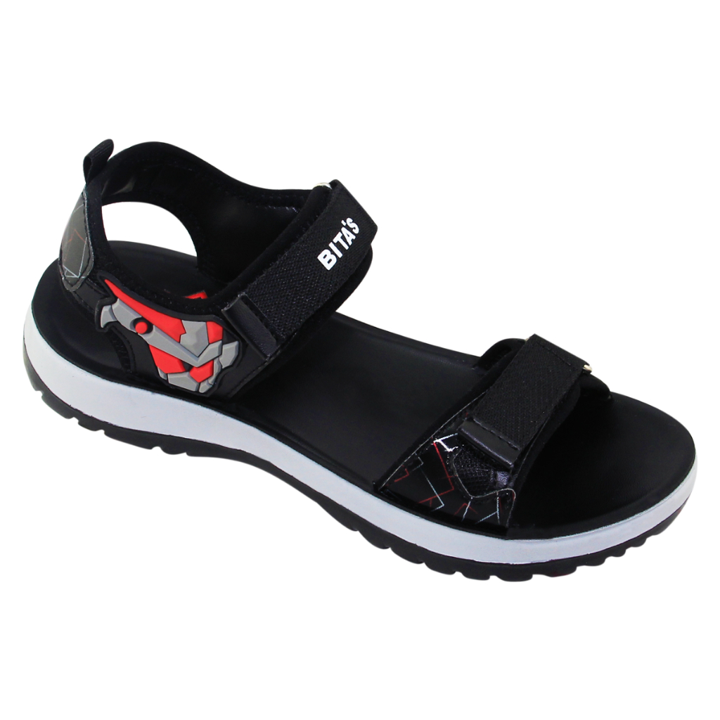 Sandal đế bằng bé trai Bita's SEN.76 (Đen + Xám + Xanh dương)
