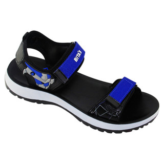 Sandal đế bằng bé trai Bita's SEN.76 (Đen + Xám + Xanh dương)
