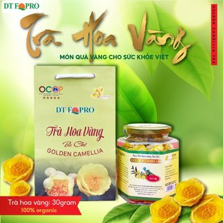 Trà hoa vàng Ba Chẽ, trà hoa cao cấp Quảng Ninh, lọ 40g