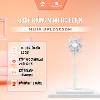 Quạt Tích Điện Thông Minh Xiaomi Mijia BPLDS05DM DC Inverter Đối Lưu Tuần Hoàn Không Khí, Kết Nối App Thông Minh