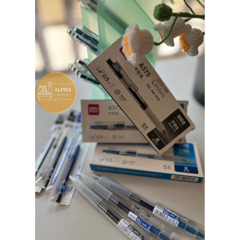 Bút bi gel Deli A575