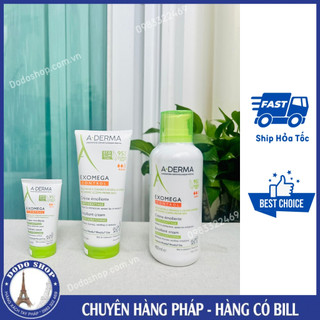 Kem dưỡng da Aderma Exomega 400ml dành cho da khô, da nhạy cảm, da kích ứng, da cơ địa, A-derma exomega control