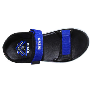 Sandal đế bằng bé trai Bita's SEN.76 (Đen + Xám + Xanh dương)