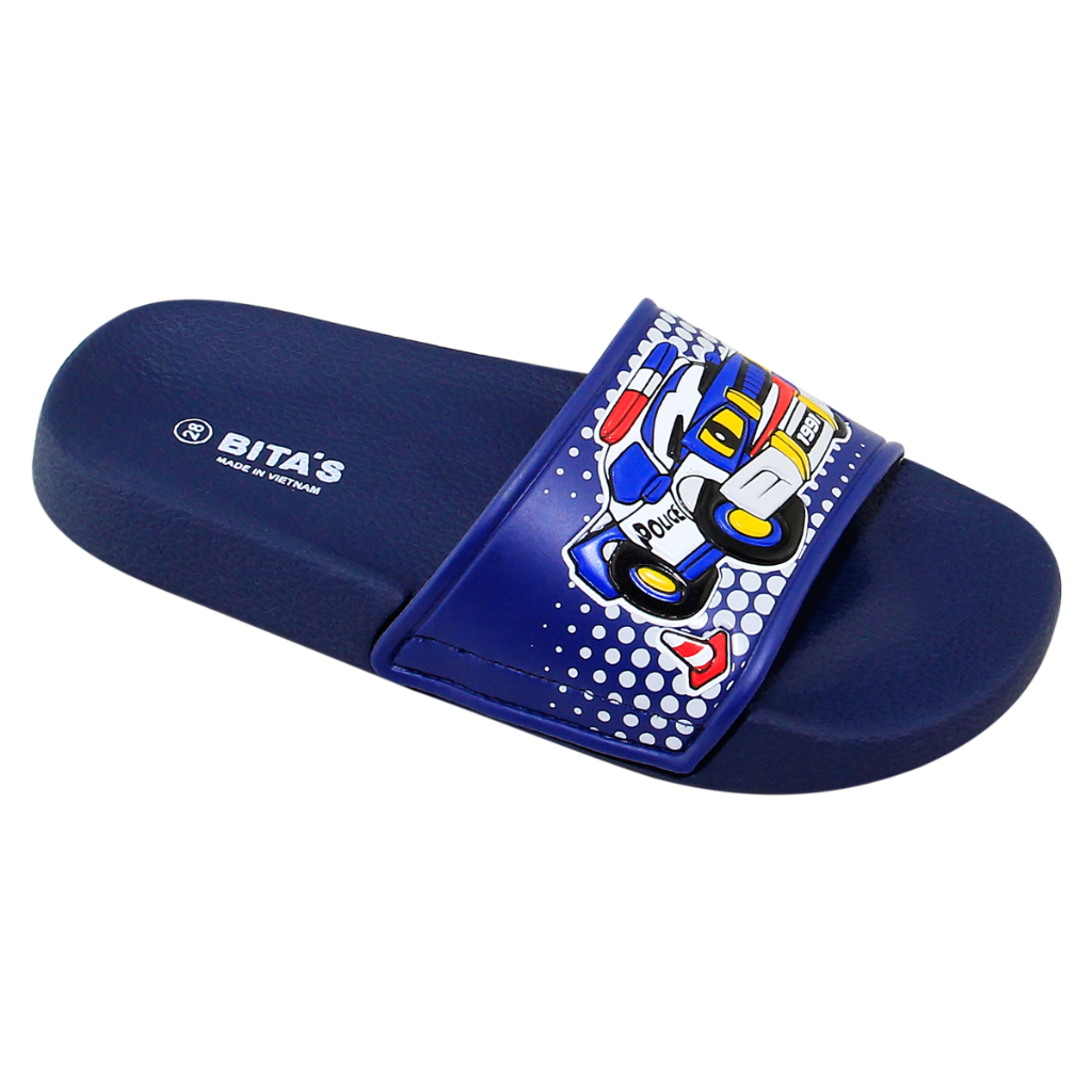 Dép quai ngang bé trai Bita's EBY.17 (Navy + Đen + Đỏ + Xám)