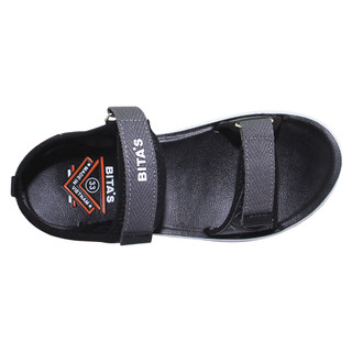 Sandal đế bằng bé trai Bita's SEN.76 (Đen + Xám + Xanh dương)