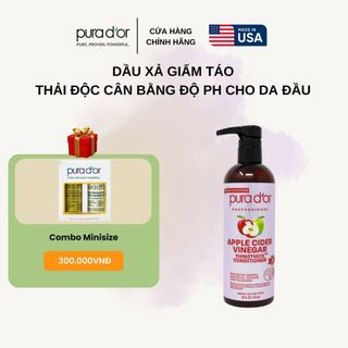 Dầu xả giấm táo thải độc cho tóc Pura D'or Apple Cider Vinegar Thin2Thick