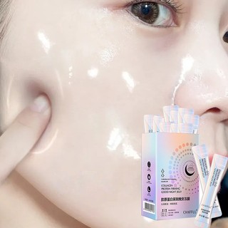 Mặt nạ ngủ collagen Mặt nạ ngủ 4ml*20 Mặt nạ thạch Ngăn ngừa nếp nhăn Làm trắng Dưỡng ẩm Thích Hợp Cho Da Nhạy