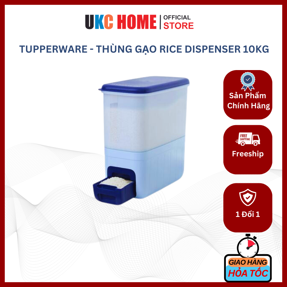 Thùng Gạo Rice Smart Aqua 10kg Tupperware