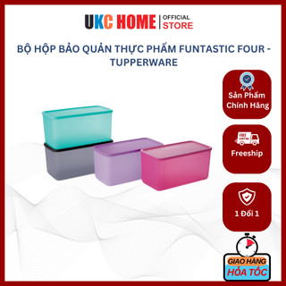 Bộ hộp bảo quản thực phẩm funtastic four - tupperware