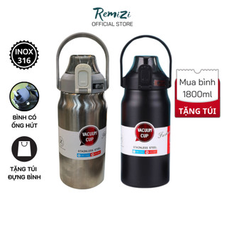 Bình Giữ Nhiệt Nóng Lạnh Nhiều Giờ, Bình Đựng Nước Inox316 Dung Tích Lớn 1000ML -200Ml.