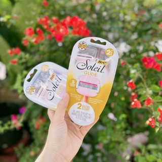 Set dao cạo bơ Soliel Bic Glide (1 set 2 cây)
