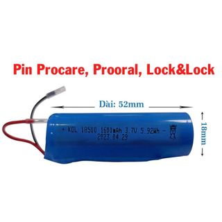 Pin máy tăm nước Procare, Prooral, Lock&Lock, WaterJet