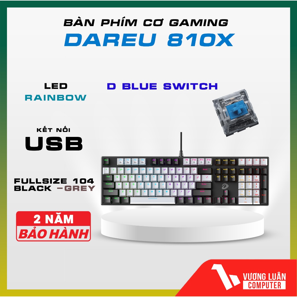 Bàn phím máy tính quang cơ Gaming DAREU EK810X