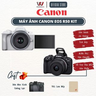 Máy ảnh Canon R50 Kit 18-45mm (Black/White)