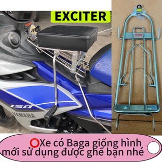 Ghế ngồi xe máy exciter 125 , exciter 150 , ghế đôn số inox xe exciter , ĐÔN SỐ XE EXCITER