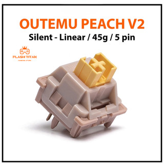 Switch Outemu Silent Peach V2 - Không gây tiếng ồn cho bàn phím cơ - Peach V2 switch im lặng - lực nhấn 45g - 5pin