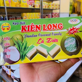 Kẹo dừa bến tre, kẹo dừa bến tre vị lá dứa 270gram - đặc sản bến tre - hoàng thiên foods