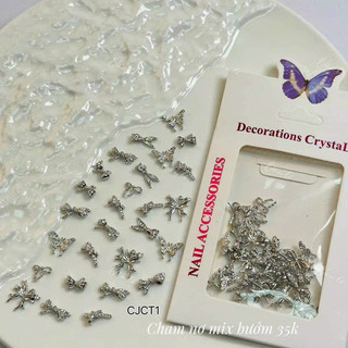 Charm đá cao cấp mix set ,phụ kiện nail
