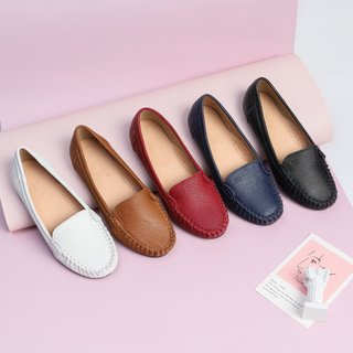 Giày Búp Bê Mọi Chất Liệu Da Bò Thật Đế Mềm Chống Trơn Trượt 3254 Pixie