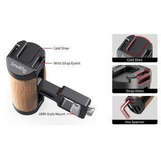 SmallRig 2914 - Tay cầm Wooden Mini Side Handle (ARRI-Style Mount)