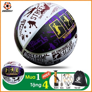 Banh Bóng Rổ Cao Su Giá Rẻ Số 5 6 7 Chính Hãng, Quả Bóng Rổ Da PVC Đủ Size Trẻ Em Người Lớn Thi Đấu Sân Outdoor & Indoor