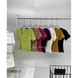 Áo thun cổ vuông hàng QC