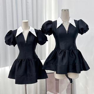 Tera - đầm tapta cổ nhọn