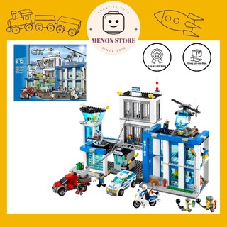 Đồ chơi lắp ráp 6063 60047 10424 Đồn cảnh sát thành phố - Xếp hình thông minh