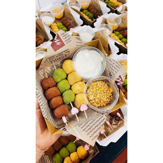 Mochi chấm kem sữa chua phô mai