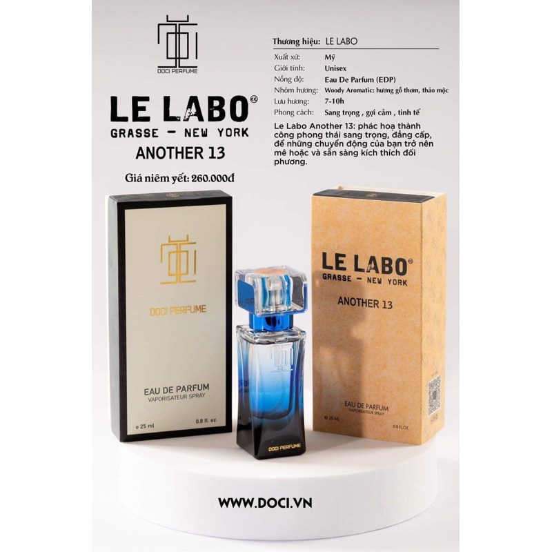 NƯỚC HOA PHÁP LELABO 13 (25ml)