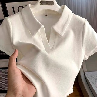 Áo PoLo nữ coptop cổ bẻ tay ngắn, thiết kế Basic dễ phối đồ phong cách Hàn Quốc chất cotton co giãn đẹp.