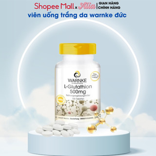 Viên uống trắng da 100 viên Warnke L-Glutathion 500mg Đức Làm sáng da, đều màu da, giảm thâm,nám