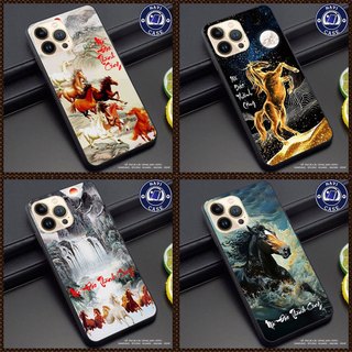 Ốp Điện Thoại Tráng Gương in hình Mã Đáo Thành Công cho Iphone 13 14 15 16 pro max